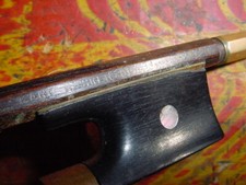 RARE KARL BECKER BERLIN VIOLIN BOW 29" length 55 grams NEEDS TIP REPAIR