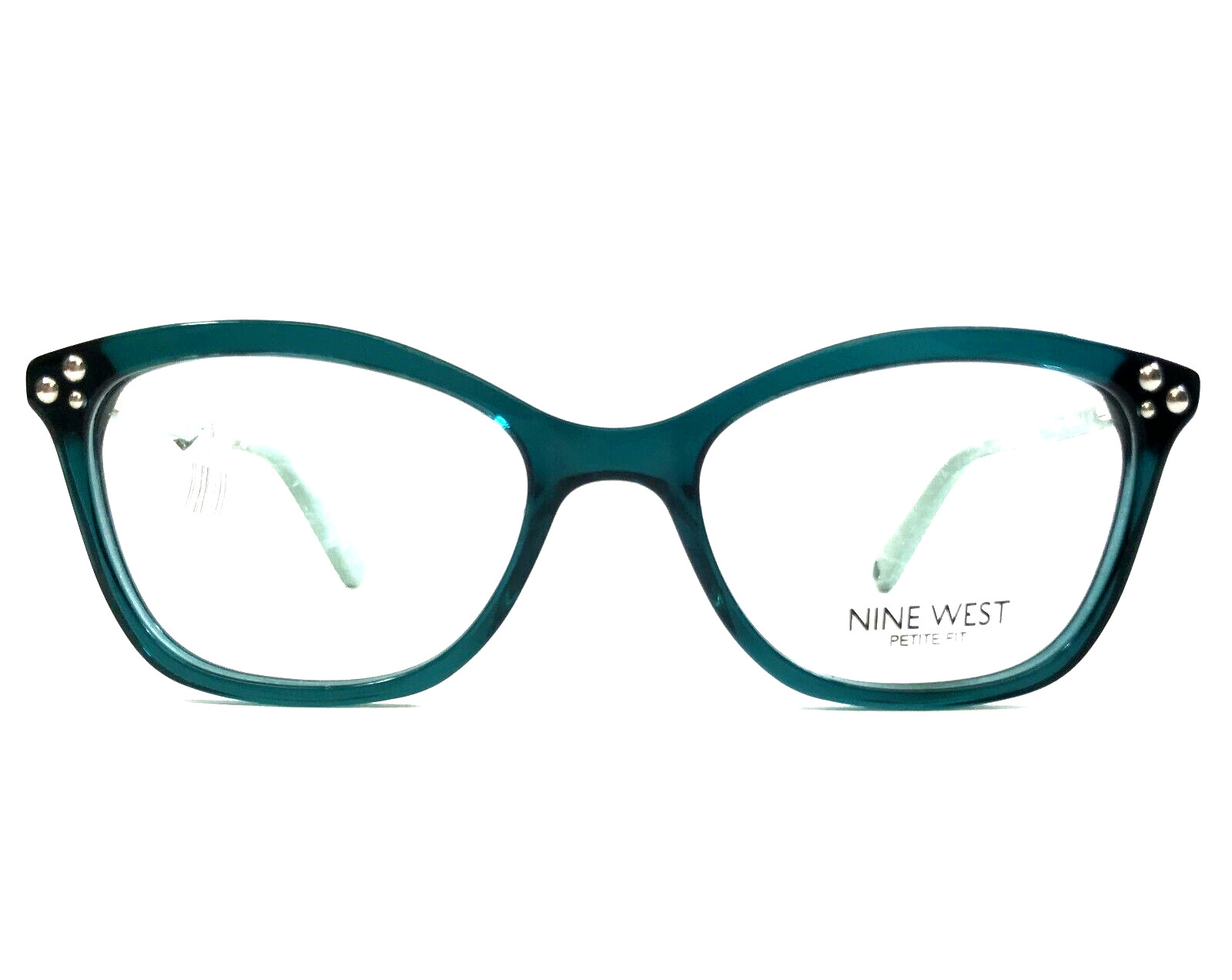 Nine West Petite Eyeglasses Frames NW5155 324 Teal Green Cat Eye 47-16-135