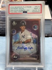 2022-Bowman Platinum Precious Elements Anthony Volpe Auto /50 Psa 9 Auto 10