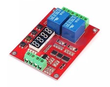 12V PROGRAMMABLE TIMER BOARD WITH 2 RELAYS AND 20 FUNCTIONS