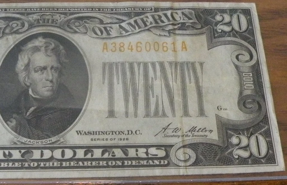 1928 $20 Gold certificate PCGS Currency grade of 30 Very Fine - Image 4 of 4