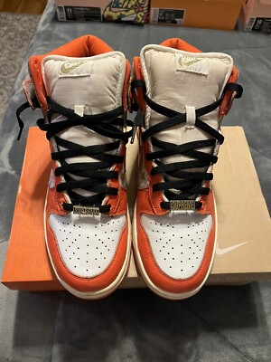 Size 10.5 - Nike SB Dunk High Pro x Supreme Orange