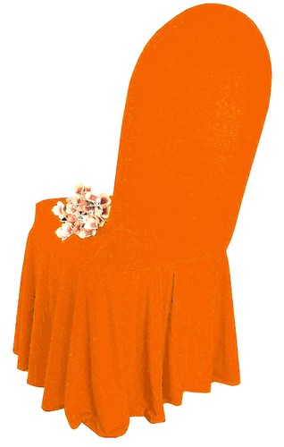 Wedding Linens Inc. Banquet Spandex Stretch Lycra Chair Covers with Skirt - Picture 13 of 18