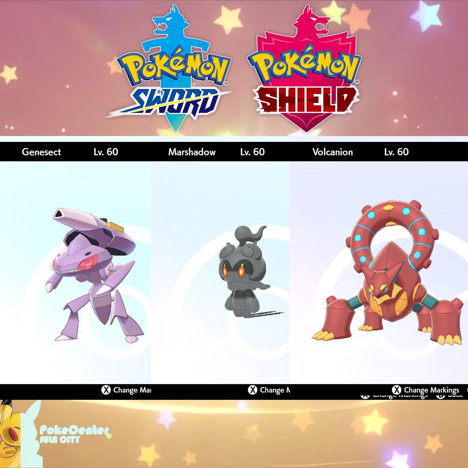 How to get Genesect, Volcanion, and Marshadow in Pokemon Sword and Shield  for free