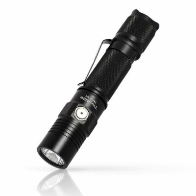 best cree rechargeable flashlight ThruNite TN12 V4 1050 Lumen cool white CREE XP-L LED EDC Flashlight Black