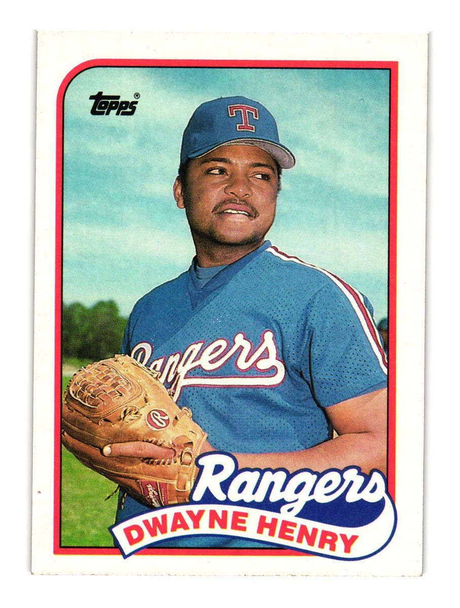 1989 Topps #496 Dwayne Henry Texas Rangers | eBay