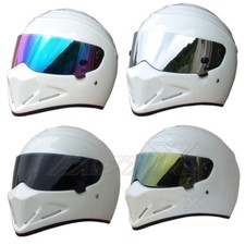 Casco de motocicleta de carreras blanco casco integral de motocicleta DOT para bandido callejero