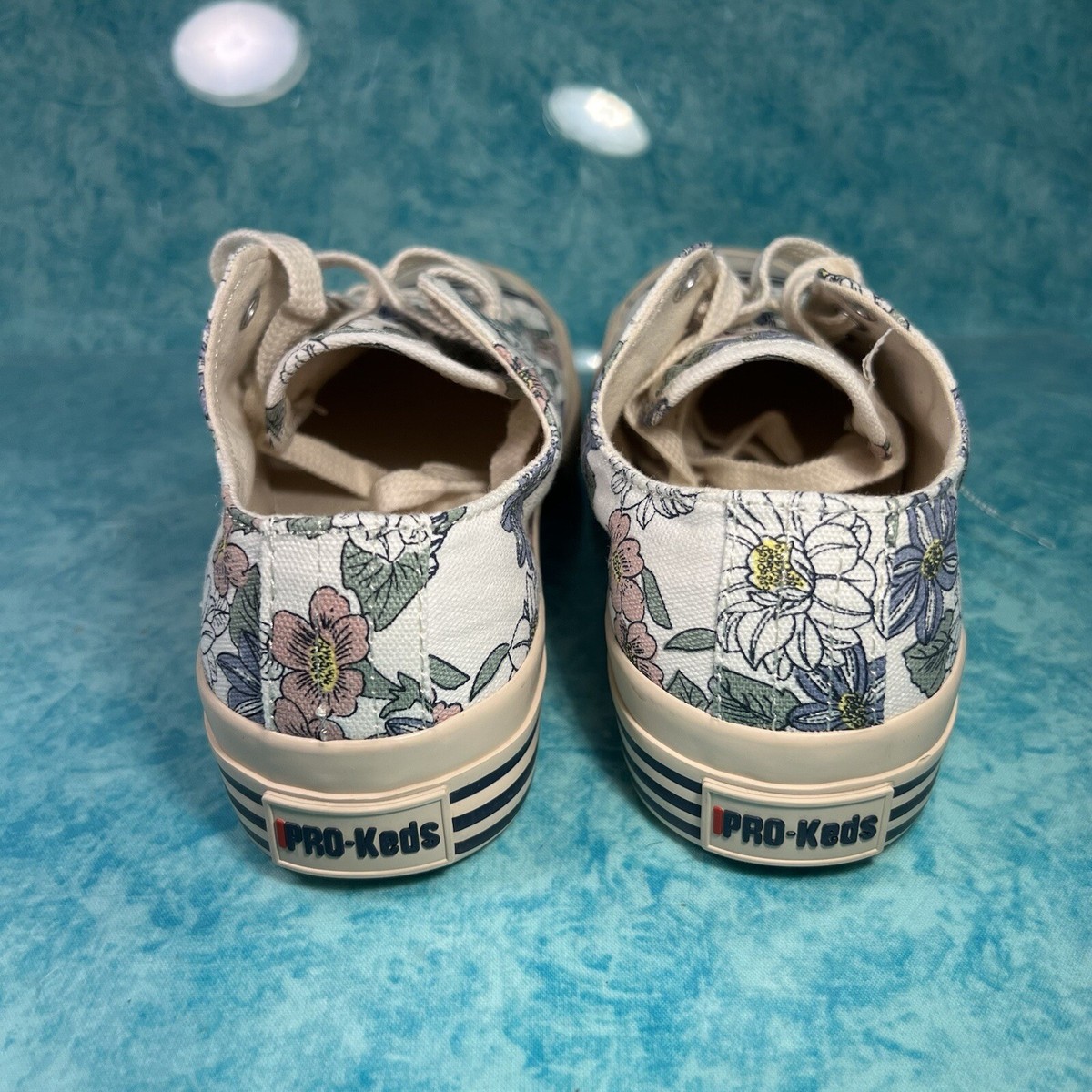 Pro Keds Low Floral Print Women's Low Top Retro Shoes Size
