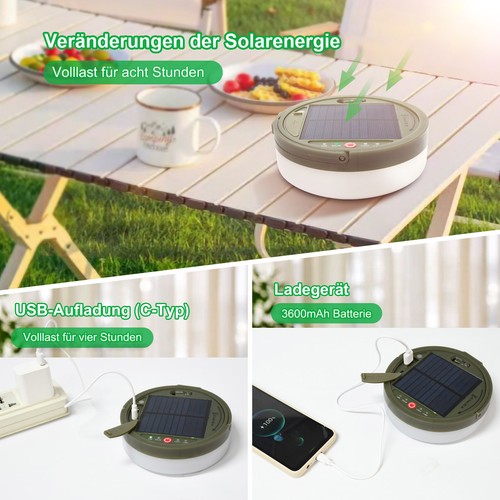 Catena Luminosa USB Campeggio Avvolgibile Catena Luminosa LED Impermeabile Solare Portatile - Foto 19 di 29
