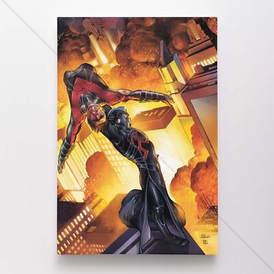 Nightwing Poster Canvas DC Comic Book Cover Art Print #63946