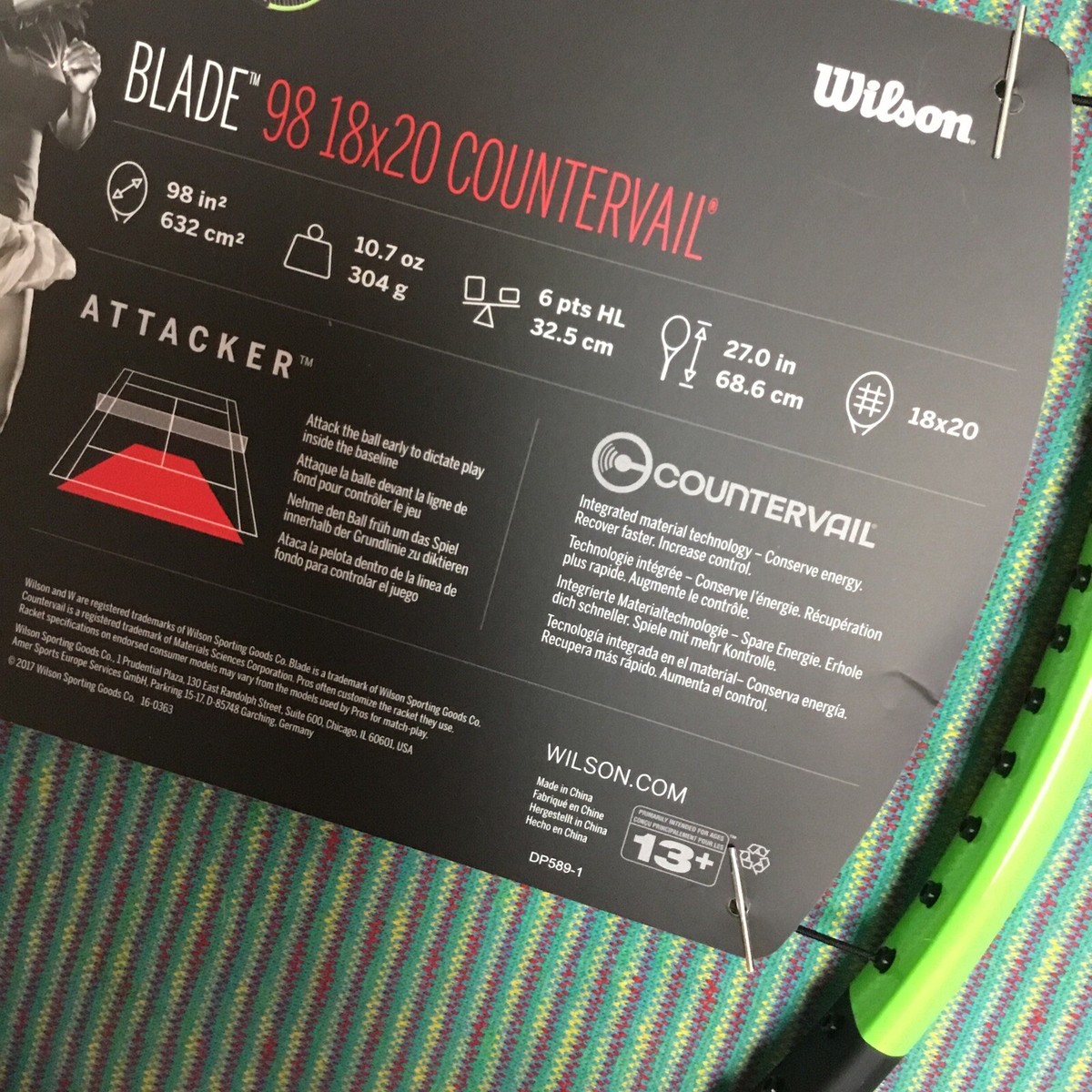 Wilson Blade 98 CV 18 X 20 Tennis Racquet Racket 4 3/8 for Wilson Blade 98 CV 18 X 20 Tennis Racquet Racket 4 3/8 for