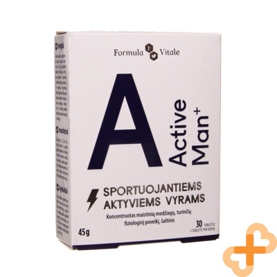 FORMULA VITALE ACTIVE MAN+ Sportler Komplett Nahrungsergänzung Tabletten 30 Stk