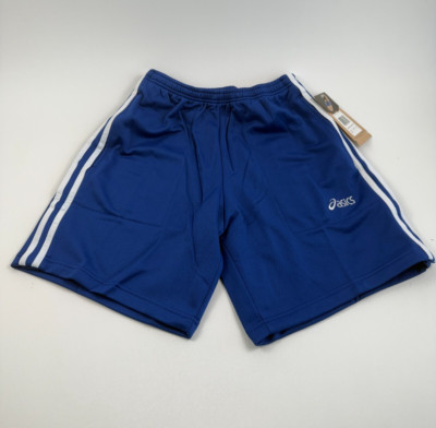 Asics Men Victory Snap On Warm Up Short w/ Zip Pockets  Blue  Size XS  NWT