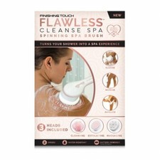 Finishing Touch FLAWLESS  Cleanse Spa Spinning Brush Wand Battery Powered 3 AA 