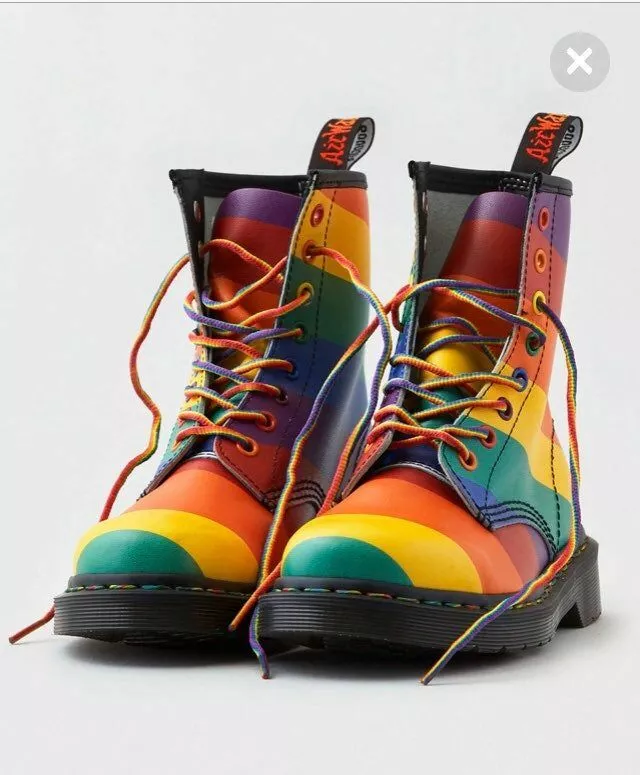 Doc Martens AirWave Rainbow Flag Pride LGBTQ 1460 UK 3 11 12 US