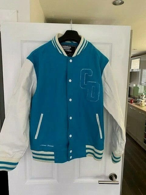 Criminal damage baseball jacket sale