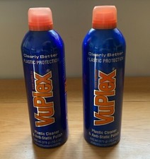 2 x Vuplex Plastic Glass Cleaner & Anti Static Polish 375g Caravan Motorhome