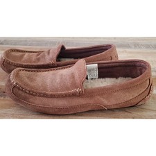 UGG Men's 11 Alder Genuine Shearling Suede Moccasin Slippers Chestnut 1003419