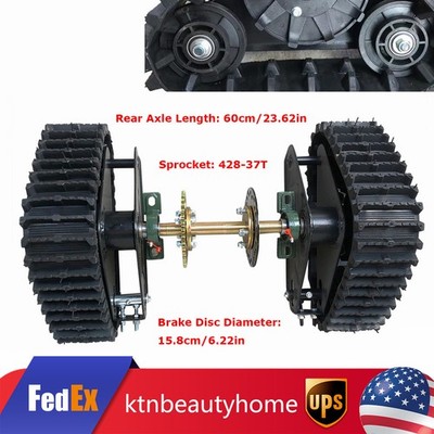 For Go Kart Buggy ATV Snow Sand Snowmobile Gasoline Motor Rear Axle Track Kit