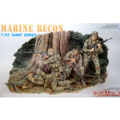 Marine Reconnaissance Kit 1:35 Dragon Kit Figure Militari -D- Neues Modell-image
