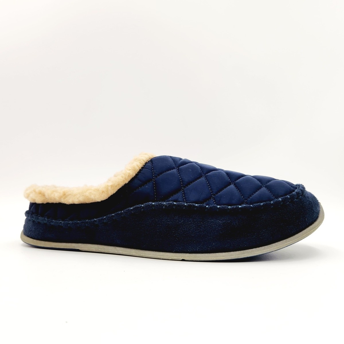 Deer Stags Men\'s Navy Alma Cushioned Indoor/Outdoor Clog Slippers Size 9M Deer Stags Blue Slippers for Men for sale | eBay main image 3