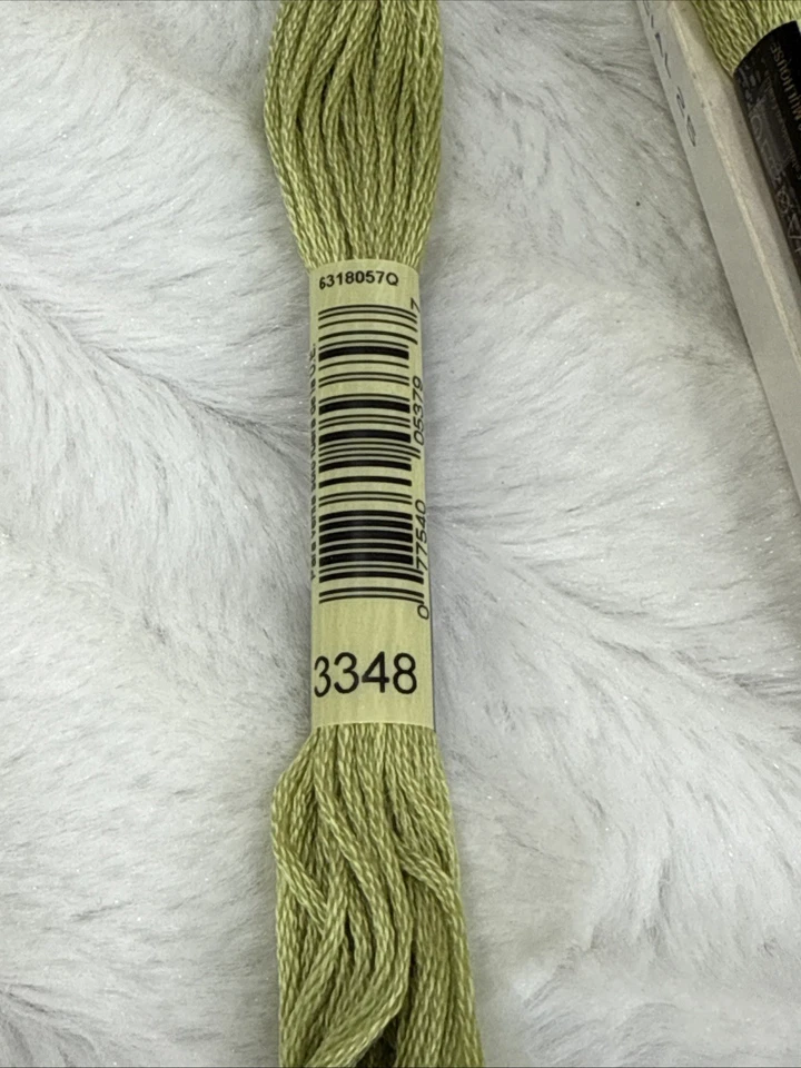 DMC Mouline Special 25 #3348 Box Of 12 Embroidery Thread Cross Stitch - Image 4 of 4