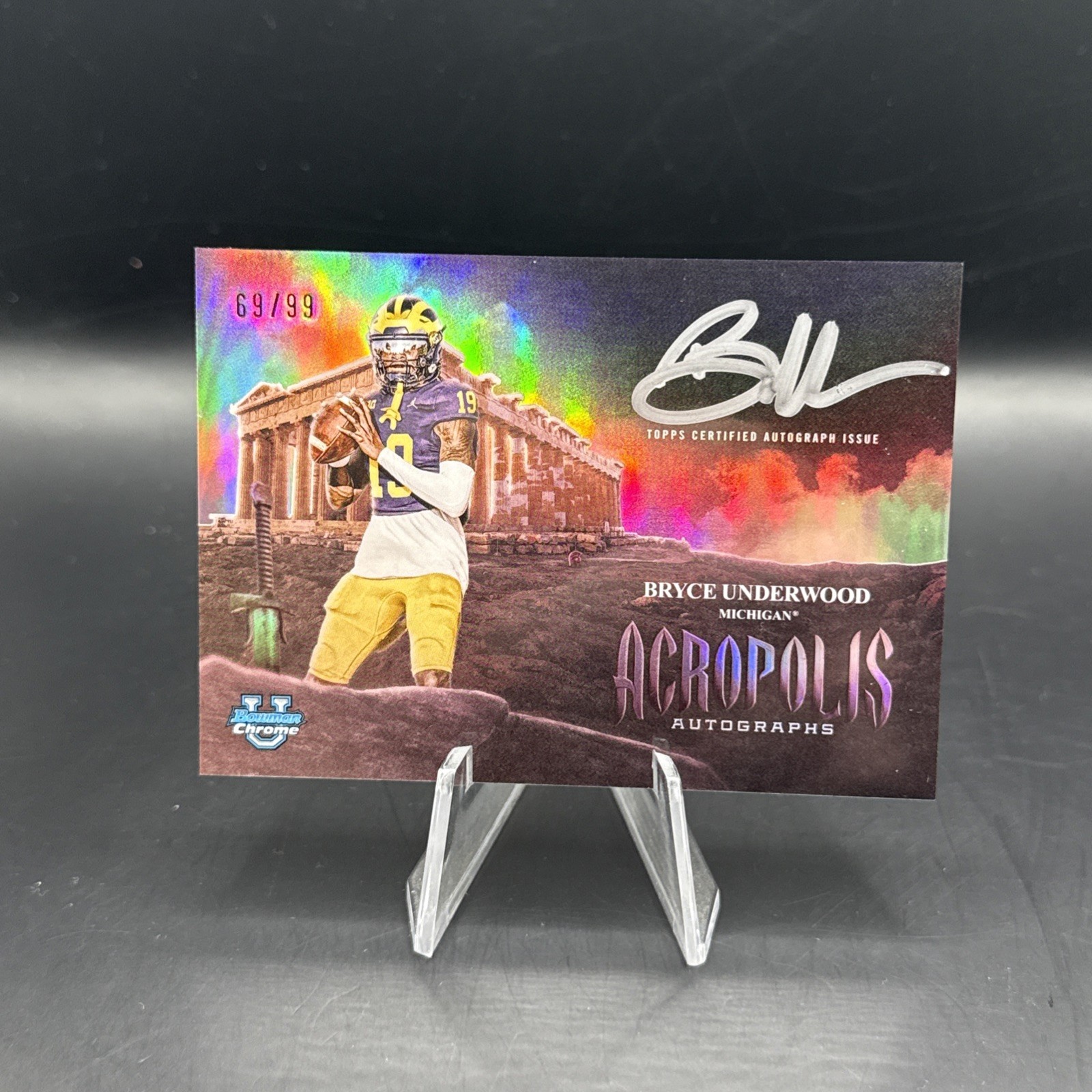 2025 Bowman Chrome University BRYCE UNDERWOOD Acropolis Autograph 69/99