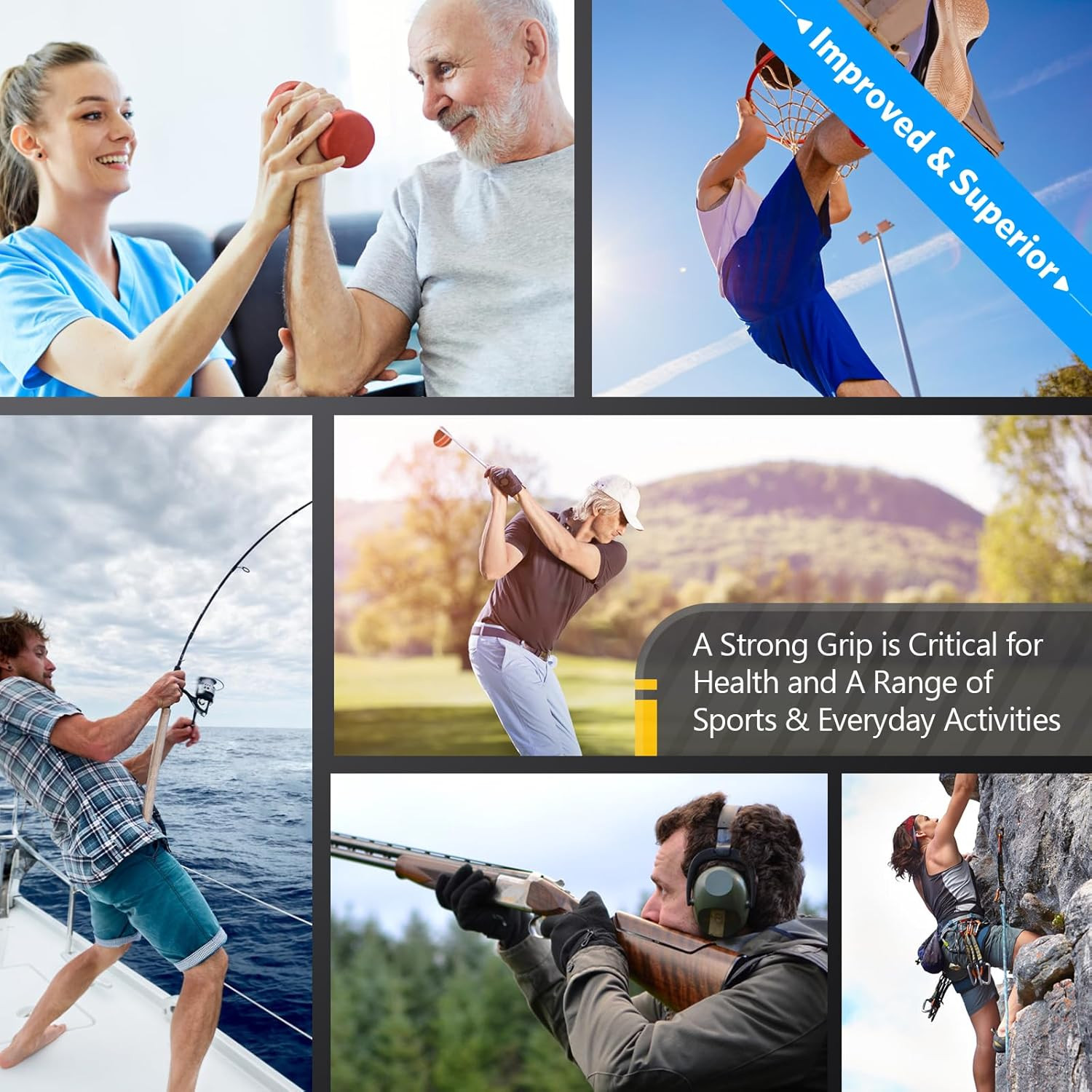 Hand Grip Strength Tester Trainer - Electronic Hand Dynamometer Forearm Grip Str