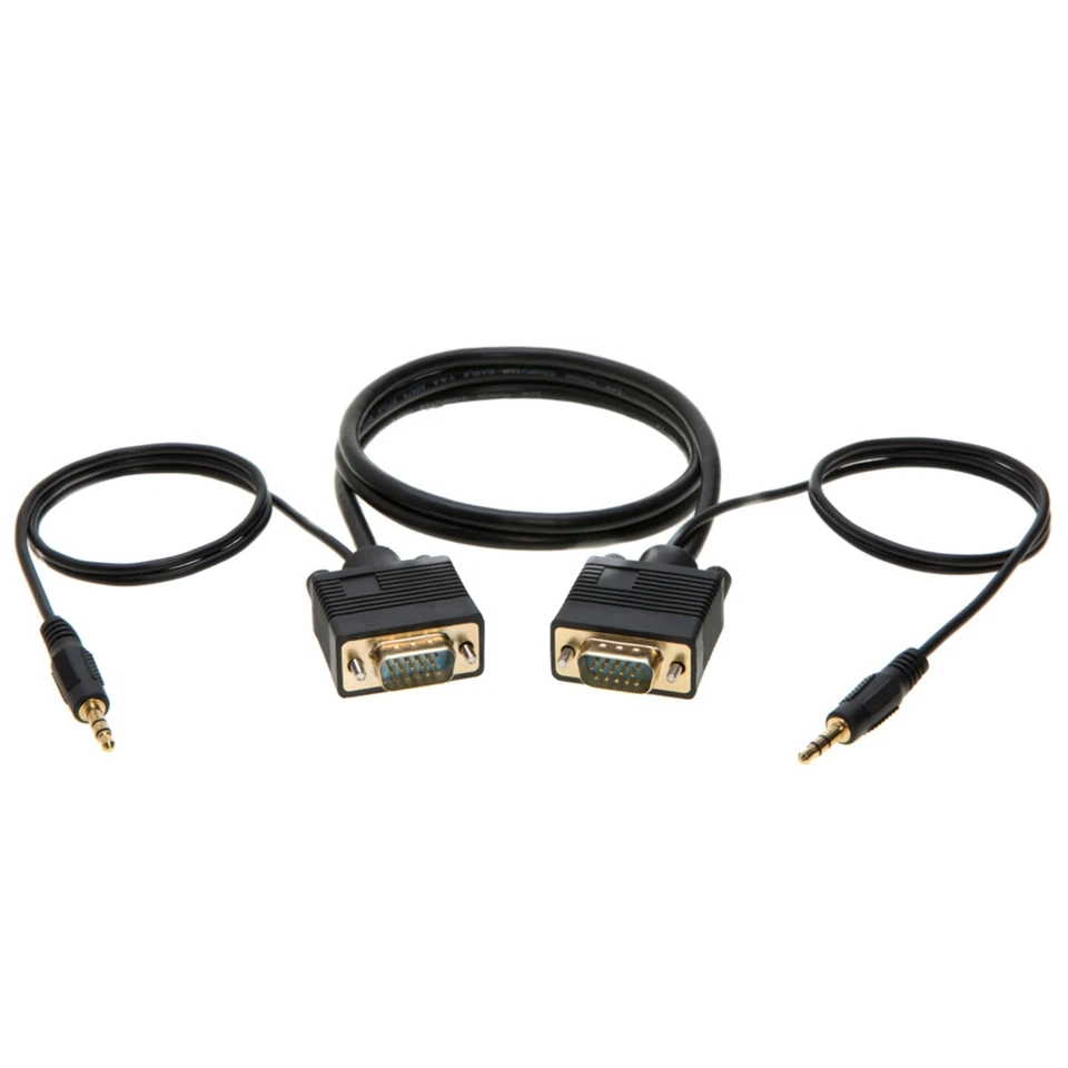 SVGA Cable w/Audio 15-Pin M/M 2048×1536 PC TV Monitor Projector Multi-Pack LOT - Image 4 of 4