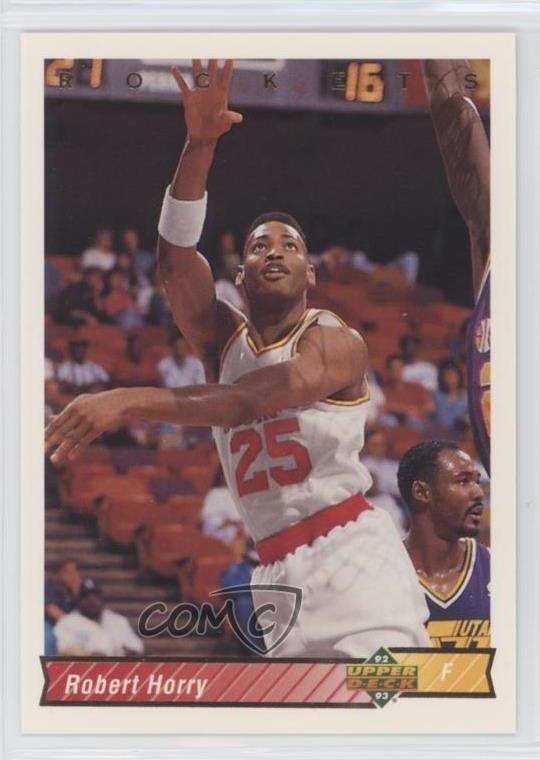1992-93 Upper Deck International Italian Robert Horry #166 Rookie RC hg6