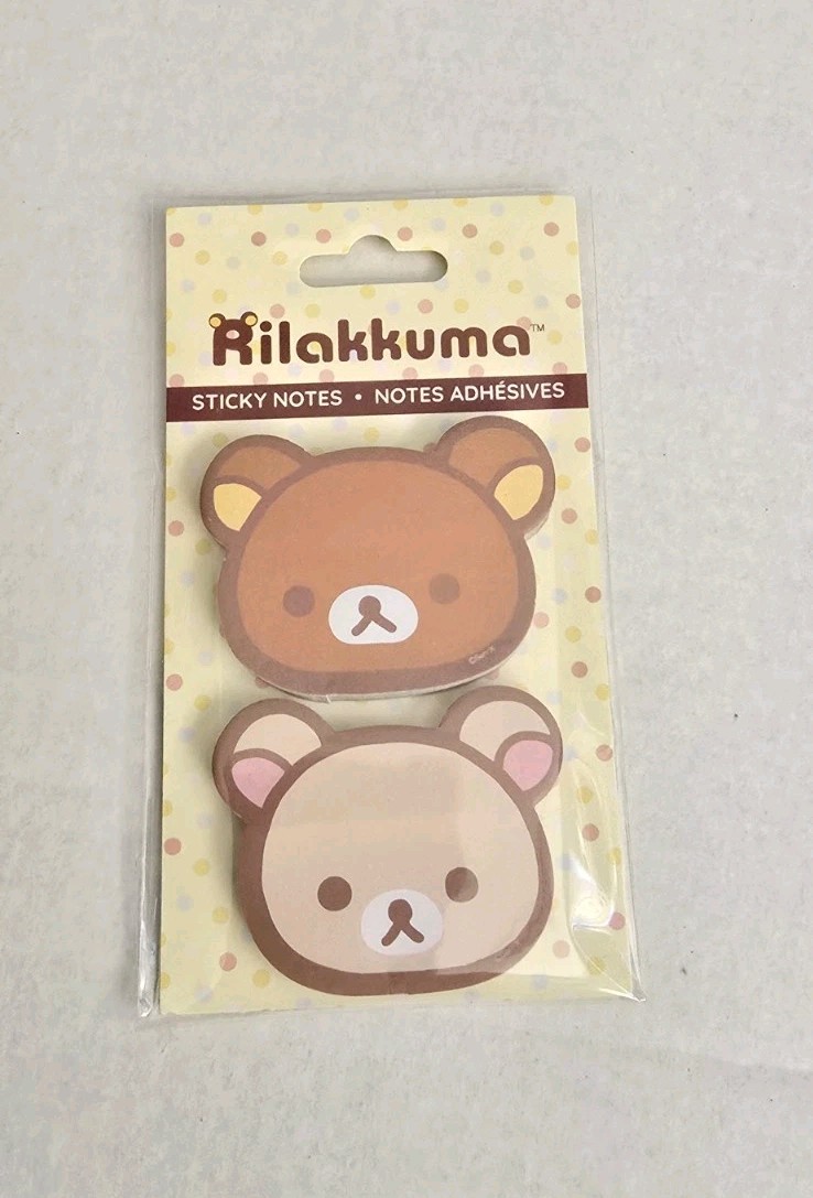 Rilakkuma Sticky Notes 2 Designs San-X Cute Bear Kawaii Rilakkuma Stationery New-image