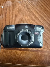 Canon Sure Shot Black 38mm Auto Focus Point  Shoot Film Camera Latch