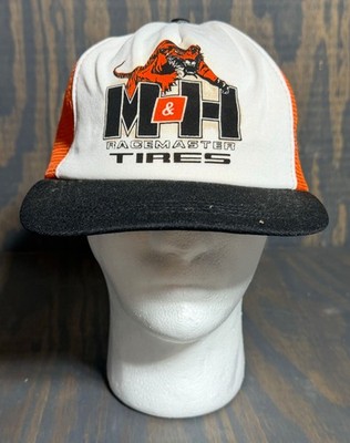 Vtg NOS Ed Cholakian Hat Trucker Cap M&H Racemaster Tires Hot Rod Drag Race