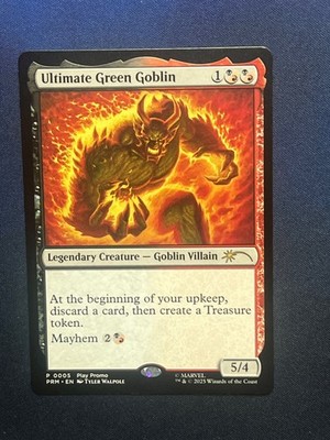 MTG Ultimate Green Goblin Play Promo Marvel Spider-Man Magic the Gathering TCG