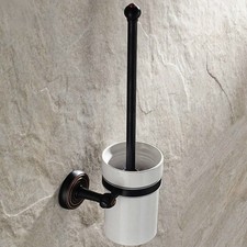 Black Oil Rubbed Bronze Bathroom Toilet Brush Holder  Brush Wall Mounted sba119