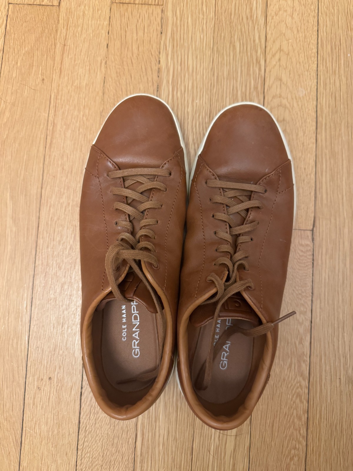 Cole Haan Grandpro Brown Leather Sneakers Mens Size 10M in Very Good Condition