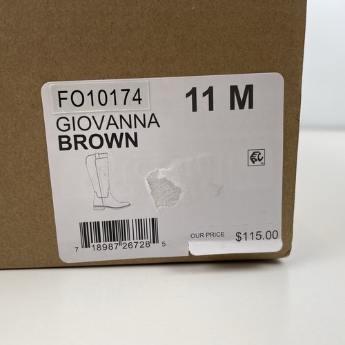 Stivali Frye & Co 11M Giovanna marroni alti al ginocchio stivali western classici nuovi con etichette R - Foto 7 di 7