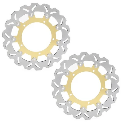 2x Disques de frein Avant pr Yamaha YZF R6 2003 2004 FZ6 FAZER 600 S2 MT03 MT09 - Photo 1/4