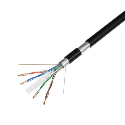Cables Direct Online 500FT CAT6 Outdoor Direct Burial FTP Solid Cable 550Mhz Eth