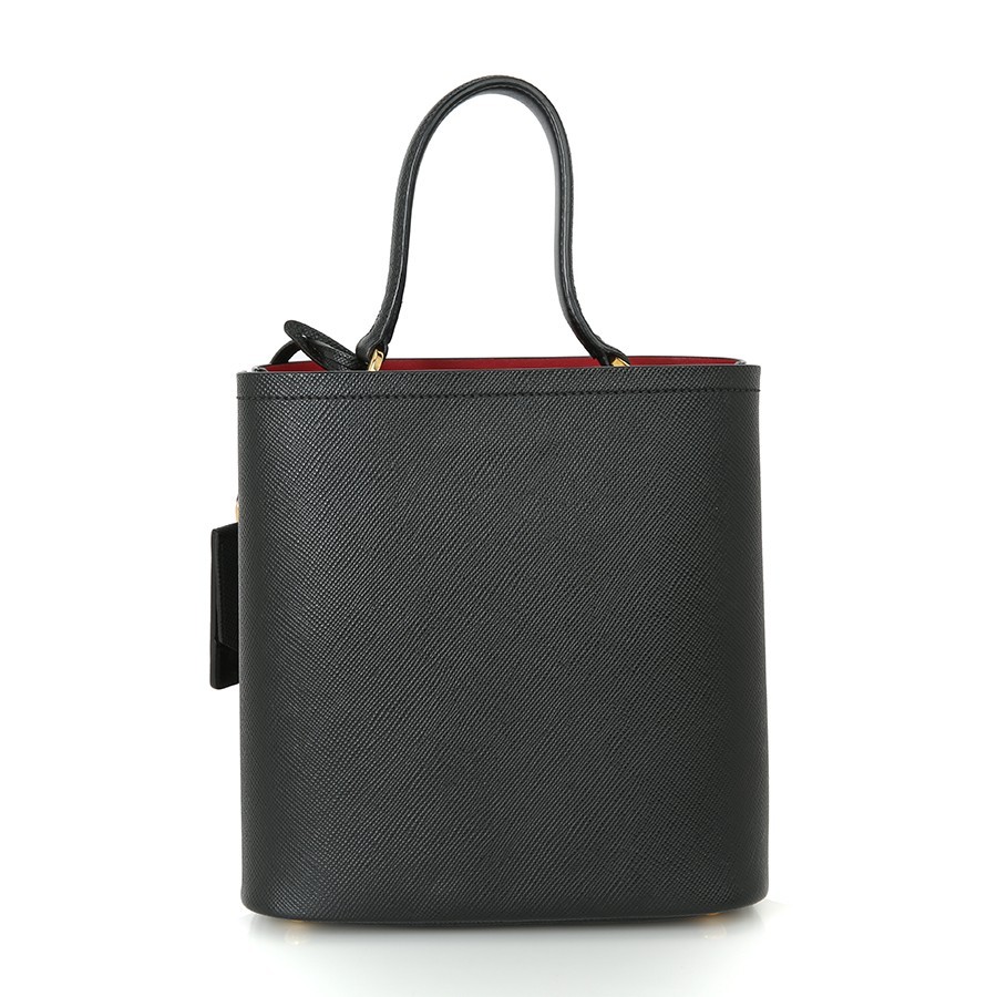 Prada Panier Double Saffiano Leather Bucket Tote Shoulder Bag