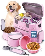 The Original Doggy Bag  - Complete Dog Travel Bag for Supplies with 2 BPA-