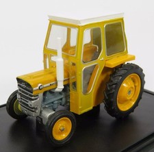 OXFORD DIECAST - Tracteur avec cabine de couleur jaune - MASSEY FERGUSON 135 ...