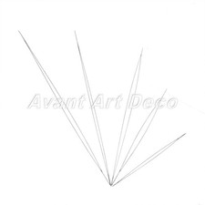Thread Needles String/Cord Pins Silver Tone Beading Necklaces Making Tools 5pcs