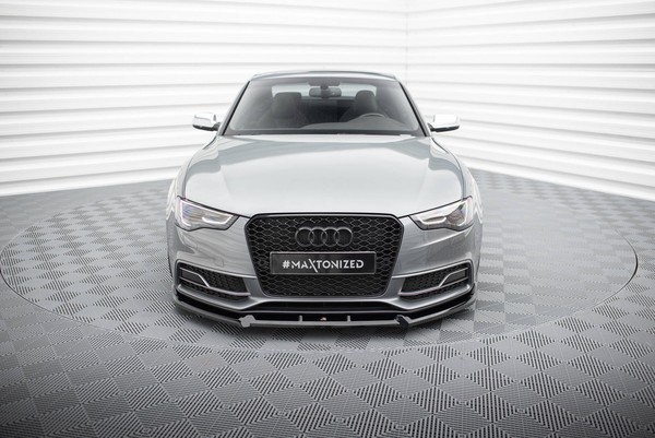 Front Ansatz V.3 FüR Audi S5 / A5 S-Line Coupe / Sportback 8T Facelift Schwarz-image
