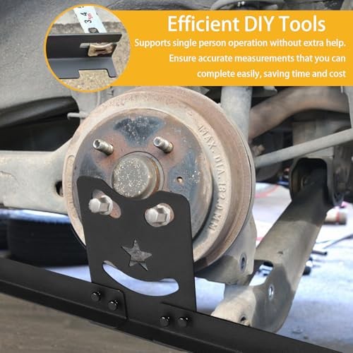 Wheel Alignment Tool Plates, Heavy Duty Toe Alignment Tool Plates, Car Black