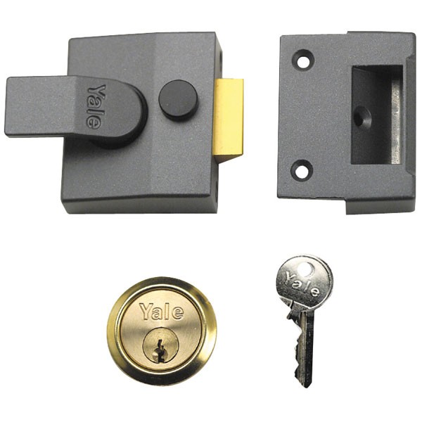 Yale Locks Dark/Grey 630085001702 85 Deadlocking Nightlatch 40Mm Backset Dmg Finish Box - Image 6