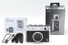Almost Unused Fujifilm Instax mini Evo Hybrid Instant Camera Black From JAPAN
