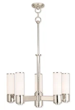 Livex Lighting 52105-35 Weston Chandelier Polished Nickel