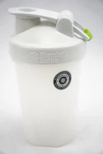 New Open Blender Bottle Shaker Oatmeal 20 oz BPA Free Oats Overnight White Green
