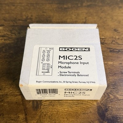 NEW - Bogen MIC2S Microphone Input Module